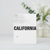 Carte postale Californie - Typographie centrée sur (Debout devant)
