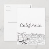 Carte postale californienne (Devant / Derrière)