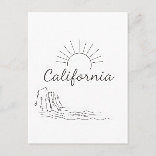 Carte postale californienne (Devant)