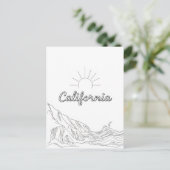 Carte postale californienne (Debout devant)