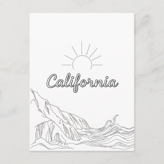 Carte postale californienne (Devant)