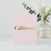 Carte postale californienne - Design de typographi (Debout devant)