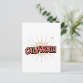 Carte postale californienne - Texte tendance (Debout devant)