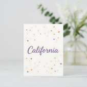Carte postale californienne - Texte tendance (Debout devant)