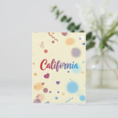 Carte postale californienne - Texte tendance (Debout devant)