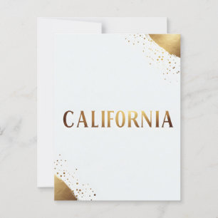 Carte postale californienne - Texte tendance