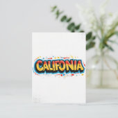 Carte postale californienne - Texte tendance (Debout devant)