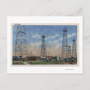 Carte Postale CalifornieVue des puits de pétrole
