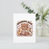 Carte Postale Câlin mignon de grand-mère ours (Debout devant)