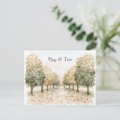 Carte Postale Câlinez Un Arbre (Debout devant)