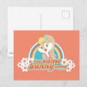 Carte Postale Câlins de lapin Lola aujourd'hui (Devant / Derrière)