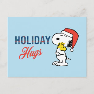 Carte Postale Câlins de vacances de Snoopy et Woodstock Peanut