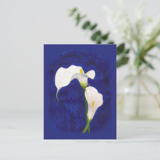carte postale calla lilies (Debout devant)