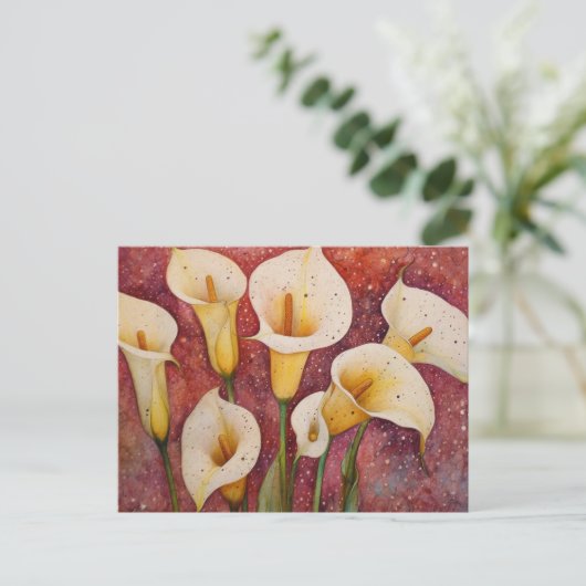 Carte Postale Calla Lillies (Debout devant)