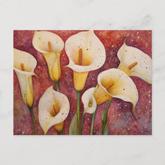 Carte Postale Calla Lillies (Devant)