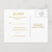Carte postale Calla Lily RSVP (Dos)