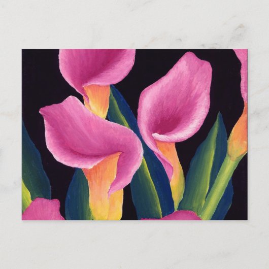 Carte Postale Calla Lys (Devant)