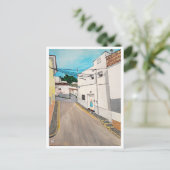 Carte Postale Calle Cabanilles Peinture d'Alfred Fox (Debout devant)