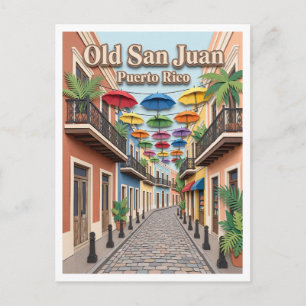 Carte Postale Calle Fortaleza San Juan Porto Rico