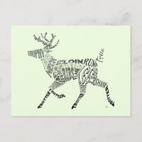 Calligramme des cerfs