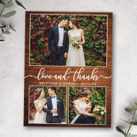Calligraphie 3 Photo Bois Mariage Remerciement