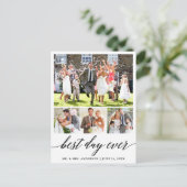 Carte Postale Calligraphie 4 Photo Meilleur Jour Merci (Debout devant)