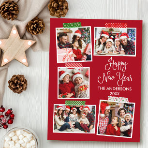 Carte Postale Calligraphie amusante Bande du Nouvel An de l'arti