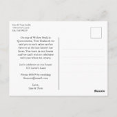 Carte Postale Calligraphie blanche du Mariage marié (Dos)