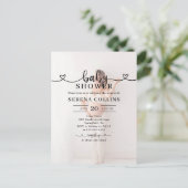 Carte Postale Calligraphie cardiaque 4 Baby shower photo (Debout devant)