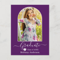 Calligraphie Casquette Arc moderne Purple Graduati