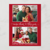 Carte Postale Calligraphie Coeur Plus Cheer Rouge 2 Photo Holida (Devant)