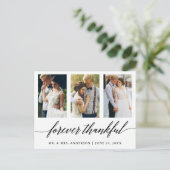 Carte Postale Calligraphie de mariage éternellement reconnaissan (Debout devant)