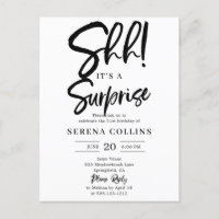 Calligraphie de pinceau surprise d'anniversaire