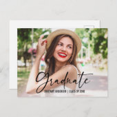 Carte Postale Calligraphie de stylo d'encre Script Graduation Fa (Devant / Derrière)