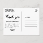 Carte Postale Calligraphie Demoiselles d'honneur 4 Collage de ph (Dos)