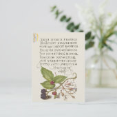 Carte Postale Calligraphie des fruits du Blackberry de la Renais (Debout devant)