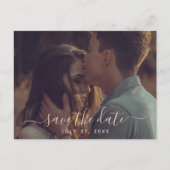 Carte Postale Calligraphie En Terracotta Sauvegarder La Date Mar (Devant)