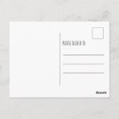 Carte Postale Calligraphie manuscrite Nouvelle adresse Déplaceme (Dos)