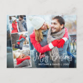 Carte Postale Calligraphie moderne 4 Collage photo Noël (Devant)