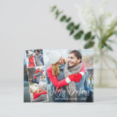 Carte Postale Calligraphie moderne 4 Collage photo Noël (Debout devant)