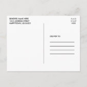 Carte Postale Calligraphie moderne 4 Faire-part d'obtention d'un (Dos)