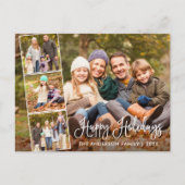 Carte Postale Calligraphie moderne amusante Joyeuses Fêtes 4 Pho (Devant)