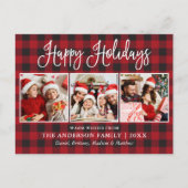 Carte Postale Calligraphie moderne amusante Plaid de vacances 3 (Devant)