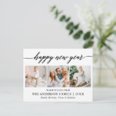 Carte Postale Calligraphie moderne Bonne année photo 3 (Debout devant)