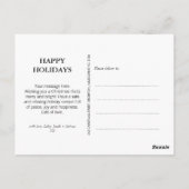 Carte Postale Calligraphie moderne Cinq photos Mon premier Noël (Dos)