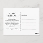 Carte Postale Calligraphie moderne Cinq photos Noël (Dos)