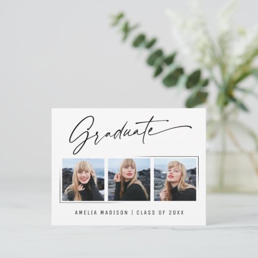 Carte Postale Calligraphie moderne Encre Script Artural Grad 3 P (Debout devant)