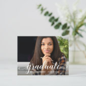 Carte Postale Calligraphie moderne Faire-part photo (Debout devant)