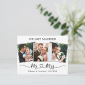 Carte Postale Calligraphie moderne M. Mme Heart Nous Nous Sommes (Debout devant)