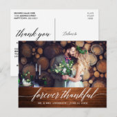 Carte Postale Calligraphie Moderne Mariage Bois Toujours Reconna (Devant / Derrière)